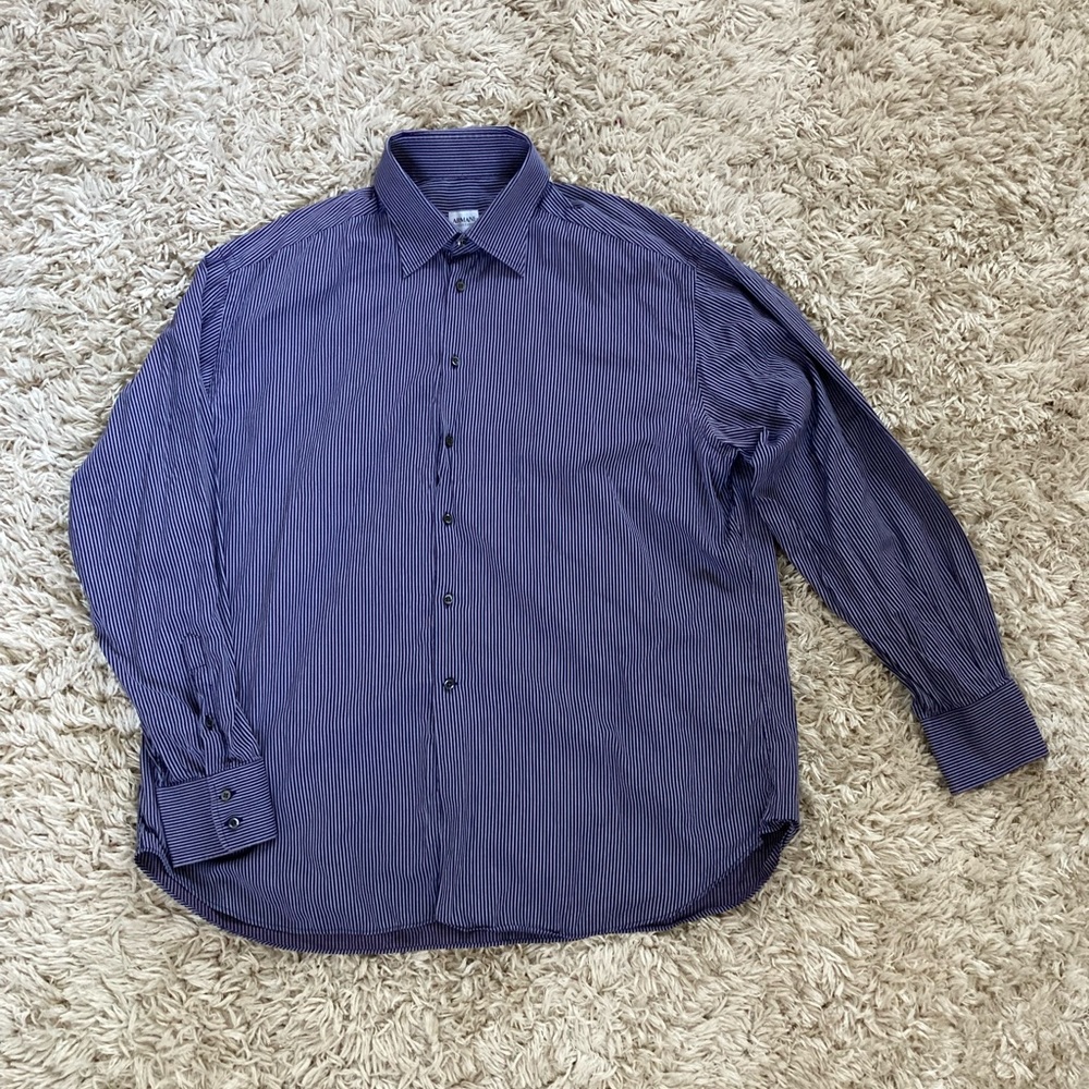 Armani Collezioni Men’s Button Up Long Sleeve Shirt